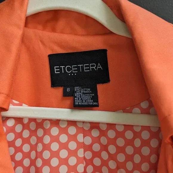 Etcetera Bell Sleeve Trenchcoat Peachy Coral - Picture 8 of 13